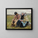 Auvers-sur-Oise - Charles Sprague Pearce — gerahmtes Bild an der Wand
