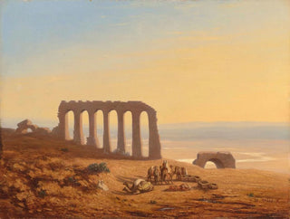 Ein beduinenlager umgeben von Ruinen - Charles Théodore Frère — Ansicht des Kunstwerks