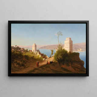 Charles Thodore Frre - Promenade By Rumeli Hisari Constantinople.webp