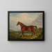 Ein rotbrauner Jagd-Pferd gehörend zu Richard Tiltey - Charles Towne — gerahmtes Bild an der Wand