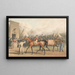 Eine Rennversammlung - Charles Turner — gerahmtes Bild an der Wand
