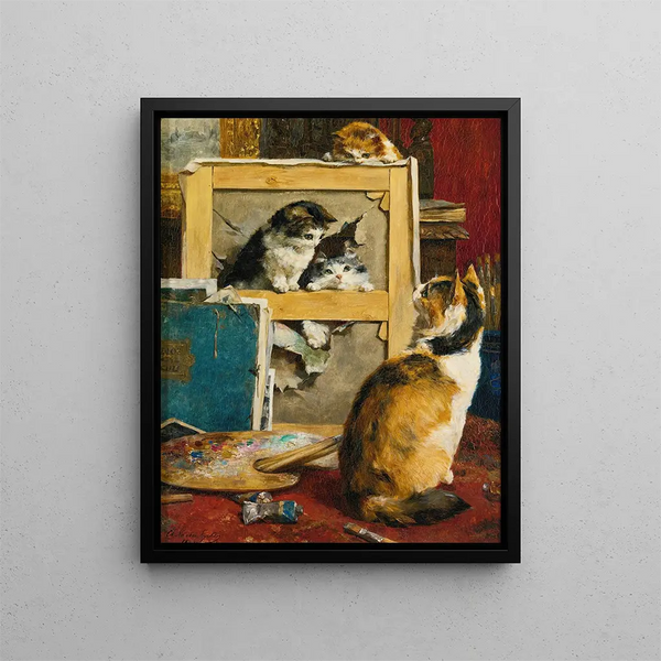 Die zerrissene Leinwand - Charles Van Den Eycken — gerahmtes Bild an der Wand