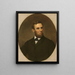 Abraham Lincoln - Charles Wesley Jarvis — gerahmtes Bild an der Wand