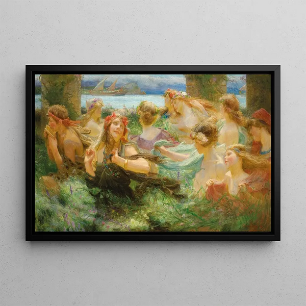 Charles William Wyllie - On the way to the festival.webp
