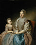 Mme Samuel Mifflin und ihre Enkelin Rebecca Mifflin Francis - Charles Willson Peale — Ansicht des Kunstwerks