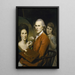 Selbstporträt mit Angelica und Porträt von Rachel - Charles Willson Peale — gerahmtes Bild an der Wand