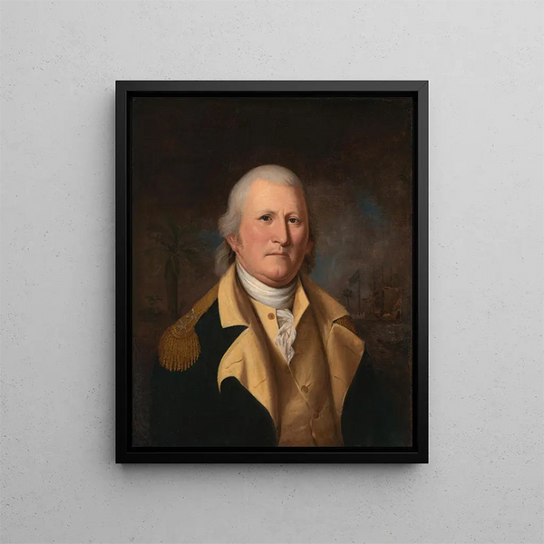 William Moultrie - Charles Willson Peale — gerahmtes Bild an der Wand
