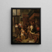 Die Feier des Heiligen Nikolaus - Charles van Beveren — gerahmtes Bild an der Wand
