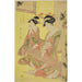 Beautés parodiant les sept sages Une sélection de jeunes courtisanes Shichi kenjin yatsushi bijin shinzo zoroe Miyagawa du Matsubaya - Chōbunsai Eishi — Ansicht des Kunstwerks
