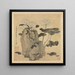 Lotus und Felsen - Chen Hongshou — gerahmtes Bild an der Wand