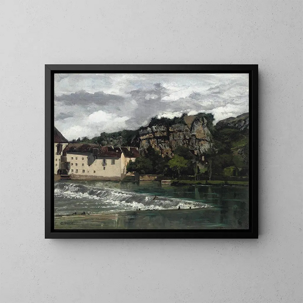 Les falaises de Launde - Cherubino Pat — gerahmtes Bild an der Wand