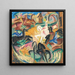 Pferde - Alice Bailly — gerahmtes Bild an der Wand