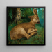 Reh - Gustave Courbet — gerahmtes Bild an der Wand