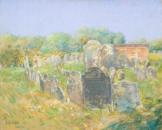 Kolonialfriedhof in Lexington - Childe Hassam — Ansicht des Kunstwerks