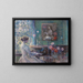 Improvisation - Childe Hassam — gerahmtes Bild an der Wand