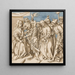 Christ vor Kaiphas - Kreis von Hans Holbein dem Älteren — gerahmtes Bild an der Wand