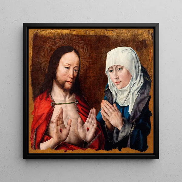 Christ montrant à sa mère les blessures des clous dans ses mains - Albrecht Bouts