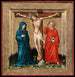 Christus am Kreuz mit der Jungfrau Maria und Johannes - Anonym — Ansicht des Kunstwerks