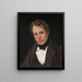Portrait des Malers Wilhelm Marstrand - Christen Købke — gerahmtes Bild an der Wand