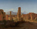 Das Forum von Pompeji mit dem Vesuv im Hintergrund - Christen Købke — Ansicht des Kunstwerks