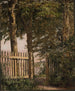 La porte du jardin de la maison des artistes à Blegdammen - Christen Købke — Ansicht des Kunstwerks