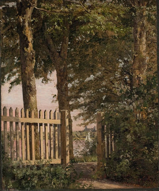 Christen Kbke - The Garden Gate of the Artists Home at Blegdammen.webp