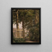 La porte du jardin de la maison des artistes à Blegdammen - Christen Købke — gerahmtes Bild an der Wand