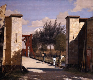 Die Nordtür der Zitadelle - Christen Købke — Ansicht des Kunstwerks