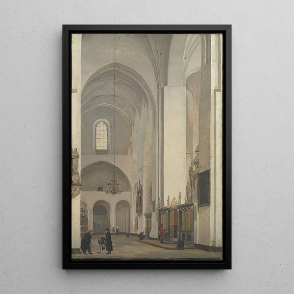 Reproduktion des Gemäldes Der Querschiff des Aarhus-Doms - Christen Købke