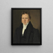 Portrait d'Edward O'Ferrall, comte Bourke - Christian Albrecht Jensen — gerahmtes Bild an der Wand