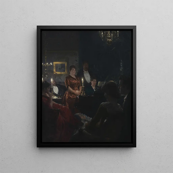 Portrait von Frau Gumperd - Christian Albrecht Jensen — gerahmtes Bild an der Wand