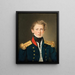 Leutnant Cosmus Bornemann Dänische Königliche Marine geboren 1809 gestorben 1888 - Christian Albrecht Jensen — gerahmtes Bild an der Wand
