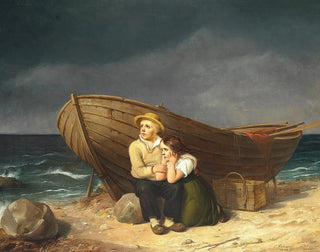 Brûler des souvenirs sur une plage - Christian Andreas Schleisner — Ansicht des Kunstwerks