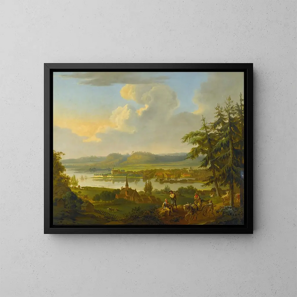 Kristiania-Ansicht von Ekebergåsen - Christian August Lorentzen — gerahmtes Bild an der Wand