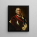 Portrait von August III., König von Sachsen in Polen - Christian Benjamin Müller — gerahmtes Bild an der Wand