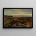 Landschaft Oberbayern mit Blick auf eine Bergkette - Christian Ernst Morgenstern — gerahmtes Bild an der Wand