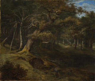 Jagd auf Hasen in einem Buchenwald - Christian Ezdorf — Ansicht des Kunstwerks