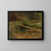 Pont sur un ruisseau - Christian Friedrich Gille — gerahmtes Bild an der Wand