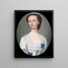 Eine Dame aus der Familie Booth - Christian Friedrich Zincke — gerahmtes Bild an der Wand