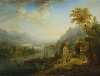 Landschaft mit Fluss - Christian Georg Schütz der Ältere — Ansicht des Kunstwerks