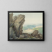Blick vom Feldberg Taunus nach Reifenberg - Christian Georg Schütz der Ältere — gerahmtes Bild an der Wand