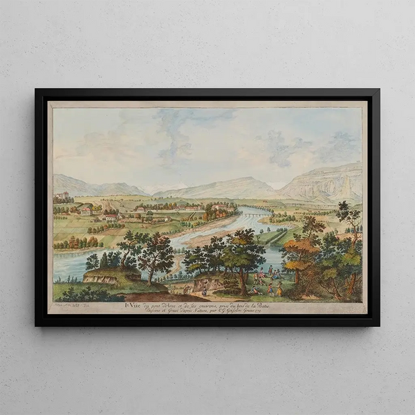 Christian Gottlieb Geissler - Ire Ve du pont dArve et de ses environs prise du bois de la Batie.webp