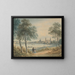Ansicht von Dresden von Westen - Christian Gottlob Hammer — gerahmtes Bild an der Wand