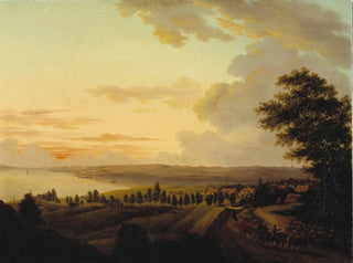 Landschaft von Sjælland bei Dämmerung - Christian Heinrich Grosch — Ansicht des Kunstwerks