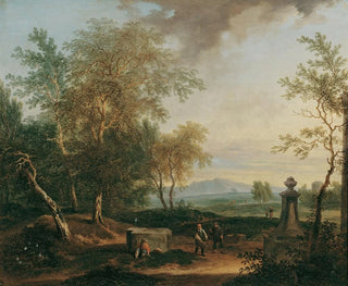 Landschaft mit Sockel - Christian Hilfgott Brand — Ansicht des Kunstwerks