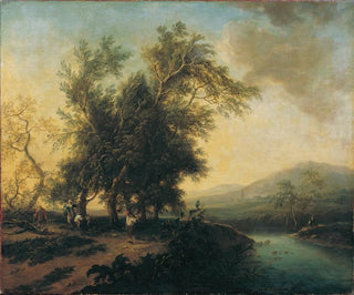 Landschaft mit Figuren - Christian Hilfgott Brand — Ansicht des Kunstwerks