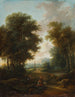 Landschaftsbild mit Heiligtum am Straßenrand - Christian Hilfgott Brand — Ansicht des Kunstwerks