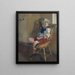 Ein kleiner Junge auf einem Stuhl - Christian Krohg — gerahmtes Bild an der Wand