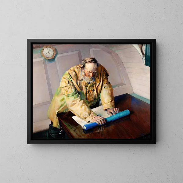 Eaux difficiles - Christian Krohg — gerahmtes Bild an der Wand