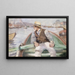Regarde devant, port de Bergen - Christian Krohg — gerahmtes Bild an der Wand
